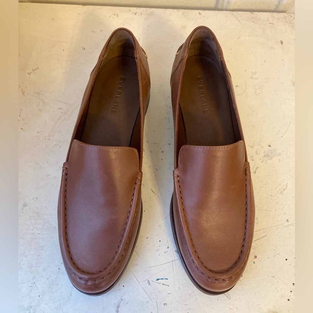 Everlane Modern Loafer size 7.5 in “Rum” brown